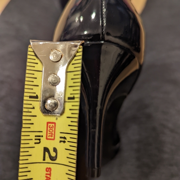 Deep Navy Patent Leather Women's Heels - Picture 4 of 11